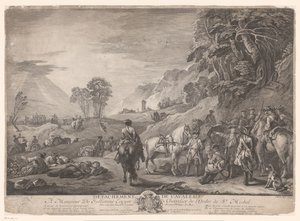 Cavalry at Rest by Jacques Philippe Le Bas