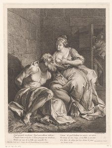 Cimon Fed by Pero (Roman Charity) by Jacques Philippe Le Bas