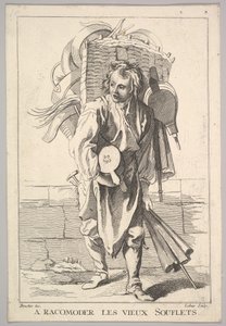 Reverse copy of A Racomoder les Vieux Souflets Mend the Old Bellows, from Le Cri