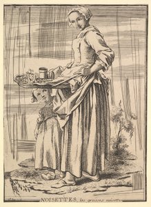 Reverse copy of Noisettes Nutcrackers, from Les Cris de Paris by Jacques Philippe Le Bas