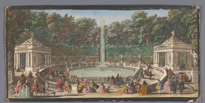 View of the Bosquet des Dômes in the Garden of Versailles