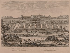 Chateau of St. Germain en Laye from the River by Jacques Rigaud