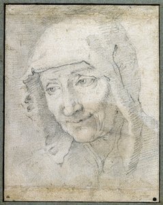 Head of an Old Woman by Jacques Stella