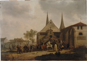 Pillage of a church during the Revolution (circa 1793) by Jacques Swebach Desfontaines