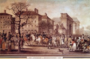 Campaign of France in 1814: Entry in Paris of Prisoners of Allied Armies by Jacques Swebach Desfontaines