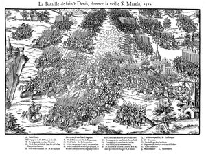 Battle of St Denis, French Religious Wars, 10 November 1567 by Jacques Tortorel