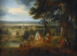 Rudolf of Habsburg handing over his horse to a priest delivering the viaticum, c.1613-86