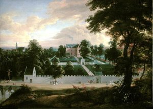 View of a Castle by Jacques d Arthois
