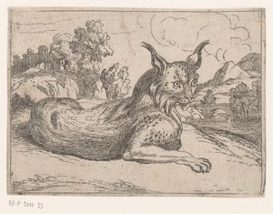Lynx (Animals in Landscapes) by Jacques de Fornazeris (attributed to)