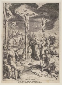 Christ on the Cross between Two Thieves by Jacques de Gheyn II