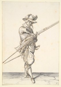 Soldier Preparing to Fire a Musket by Jacques de Gheyn II