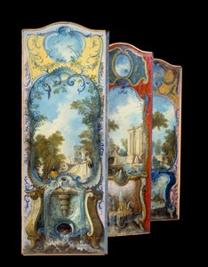 Furniture: Painting Screen on Maroufle Paper