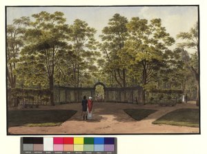The Little Fountain in the Garden of Schönbrunn by Jakob Alt
