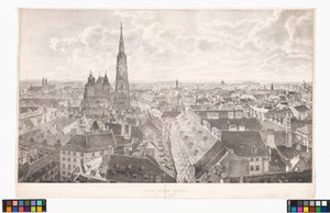Panorama of Vienna to the East, from St. Peter