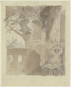 Girl on the Veranda by Jakob Becker