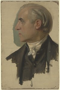 Man in Profile to the Left by Jakob Becker