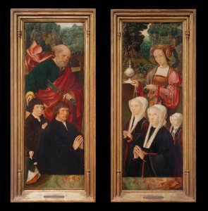 Donor Figures with St. Peter with Key by Jakob Cornelisz