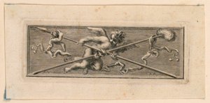 Vignette with Angels and Instruments of the Passion by Jakob Frey