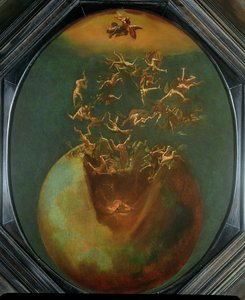 Fall of Satan and the Rebel Angels from Heaven by Jakob Isaaksz Swanenburgh