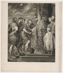 Saint Ambrose Denies Emperor Theodosius Entry to the Church in Milan