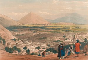 The Balla Hissar and City of Caubul, from the Upper Part of the Citadel