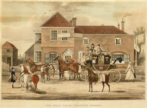The Mail Coach Changing Horses