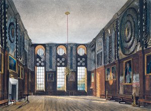 Chamber of guard, From The History of the Royal Residences by James (after) Stephanoff