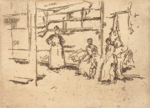 After the Sale, Hounsditch, c. 1886-1888 by James Abbott McNeill Whistler