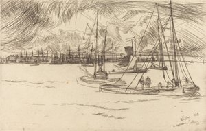 Amsterdam from the Tolhuis, 1863