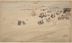 Beach Scene, Probably 1885 by James Abbott McNeill Whistler