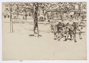 Boulevard Poissonnière, Paris, c.1892-93 by James Abbott McNeill Whistler