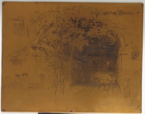 Cancelled Printing Plate for The Traghetto, No. 2 by James Abbott McNeill Whistler