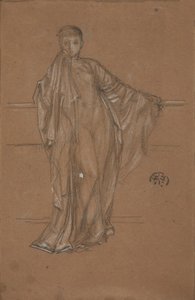 Draped Figure at a Railing