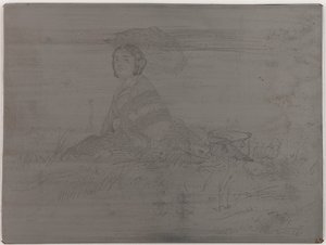 En Plein Soleil. Uncancelled plate from Twelve Etchings from Nature The French Set