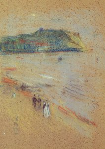 Figures on a Beach Near Cliffs
