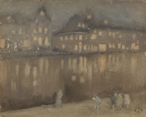 Grand Canal, Amsterdam, Nocturne
