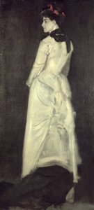 Harmony in Flesh Colour and Black: Portrait of Miss Louise Jopling by James Abbott McNeill Whistler