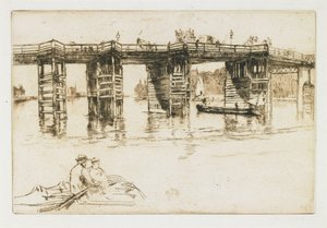 Old Putney Bridge by James Abbott McNeill Whistler