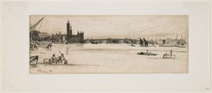 Old Westminster Bridge by James Abbott McNeill Whistler