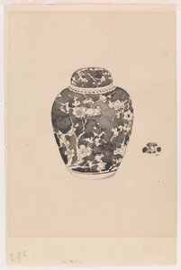 Oviform Ginger Jar with Bell-shaped cover