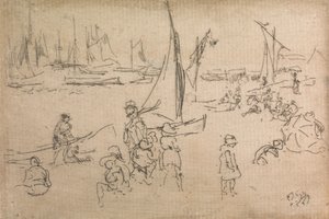 Portsmouth Children, from a set of twelve etchings entitled The Naval Review