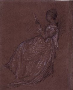 Seated Lady Reading, study for Mrs Layland