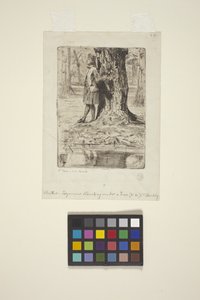 Seymour Standing Under A Tree by James Abbott McNeill Whistler