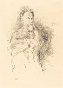 Sketch of William E. Henley, 1896