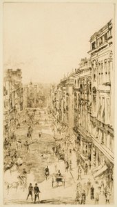 St James’s Street in London by James Abbott McNeill Whistler