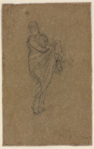 Standing Woman Holding Up Her Dress, c1872