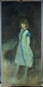 The Blue Girl: Portrait of Connie Gilchrist (1865-1946)