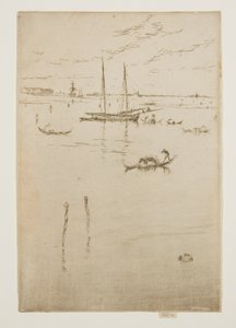 The Little Lagoon, from the Twelve Etchings, also known as the First Venice Set by James Abbott McNeill Whistler