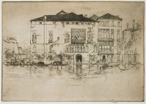 The Palaces from The First Venice Set by James Abbott McNeill Whistler