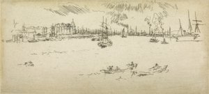 Tilbury, from a set of twelve etchings entitled The Naval Review
